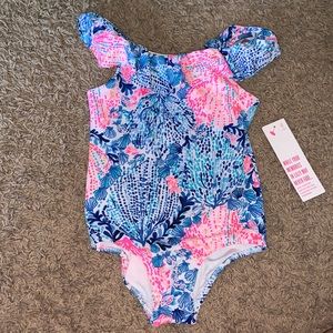 NWT Lilly Pulitzer Eliana One-Piece Swimsuit Sway with Me Sz 4